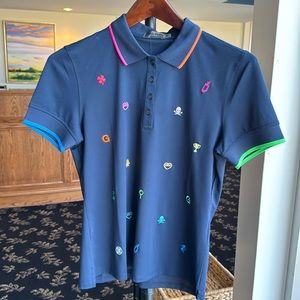 G-Fore embroidered polo
